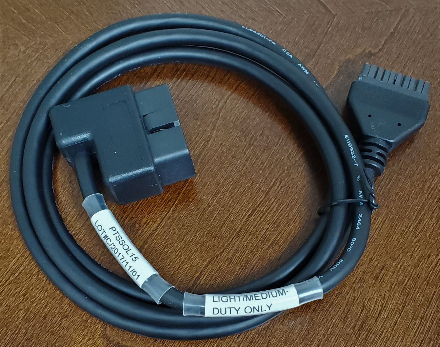 OBDII 16-PIN Cable (Light/Medium-Duty ONLY)
